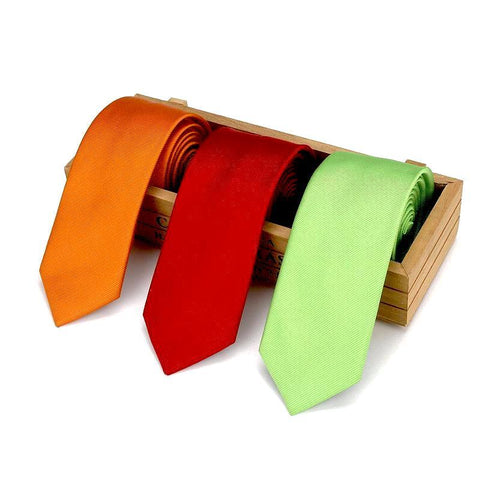 Casual Skinny Narrow Silk Tie