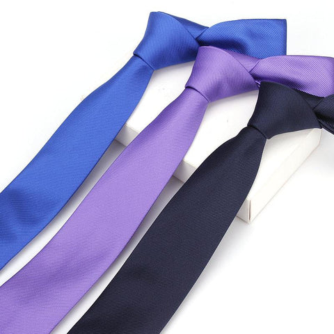 Casual Skinny Narrow Silk Tie