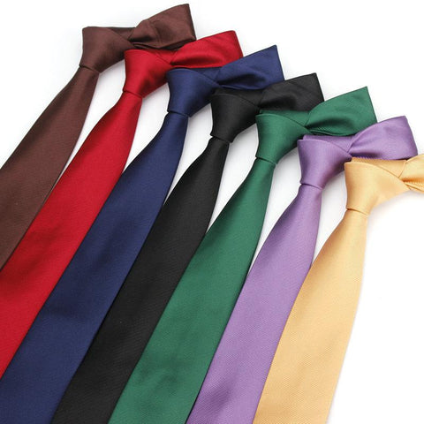 Casual Skinny Narrow Silk Tie