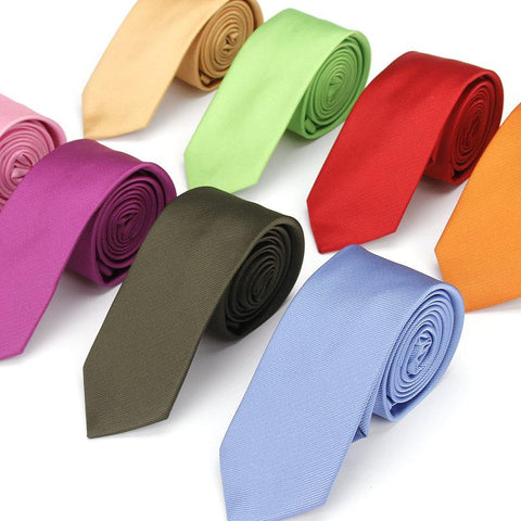 Casual Skinny Narrow Silk Tie
