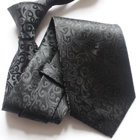 Chich Black Silk Tie