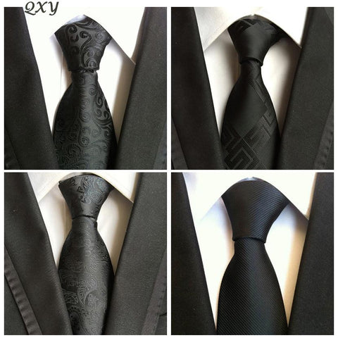 Chich Black Silk Tie