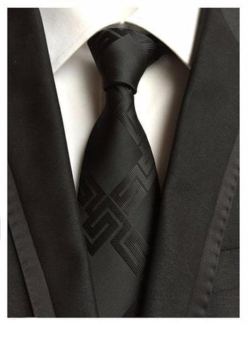 Chich Black Silk Tie
