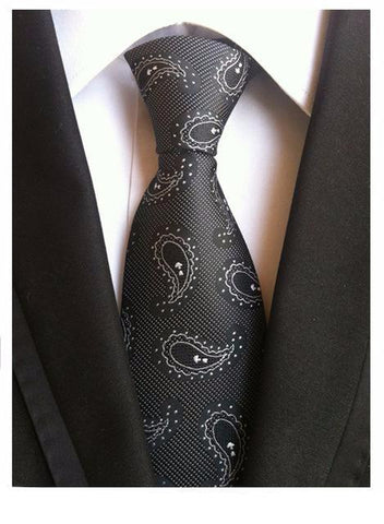 Chich Black Silk Tie