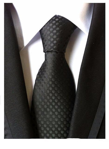 Chich Black Silk Tie