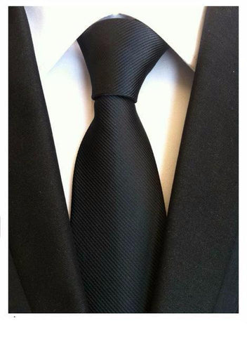 Chich Black Silk Tie