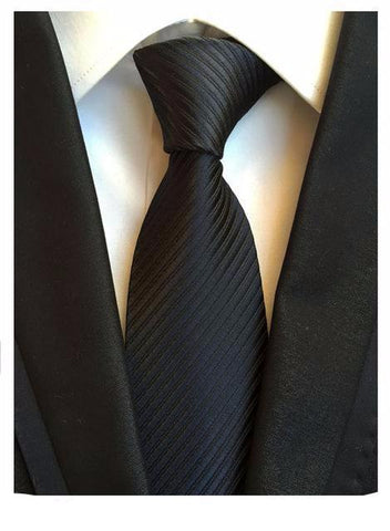 Chich Black Silk Tie